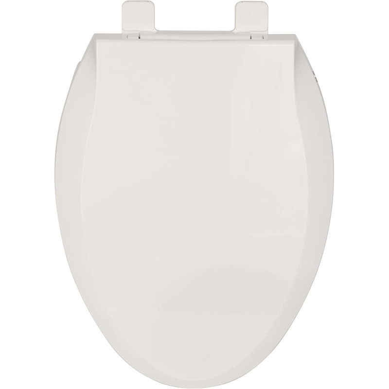 Vintage Beige 19 Inch Elongated Toilet Seat PP Combo Soft Close Quick Install, Beige