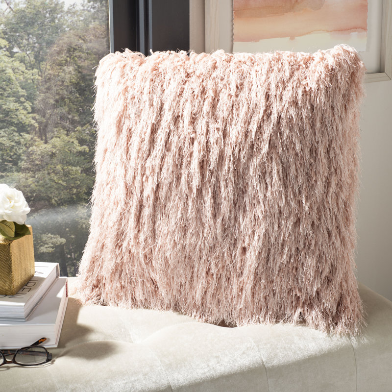 Whinnie Pillow Cover and Insert, Metallic Blush