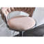 De 2 tabourets de bar roses, base, rotation à 360 °, hauteur réglable, siège en velours, coussin en mousse, structure en métal, étapes faciles à assembler, chaises 2 pièces, réglable avec poignée relevable, mousse confort, capacité de 300 lb,