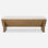 Uttermost Wedged Ivory Fabric Bench