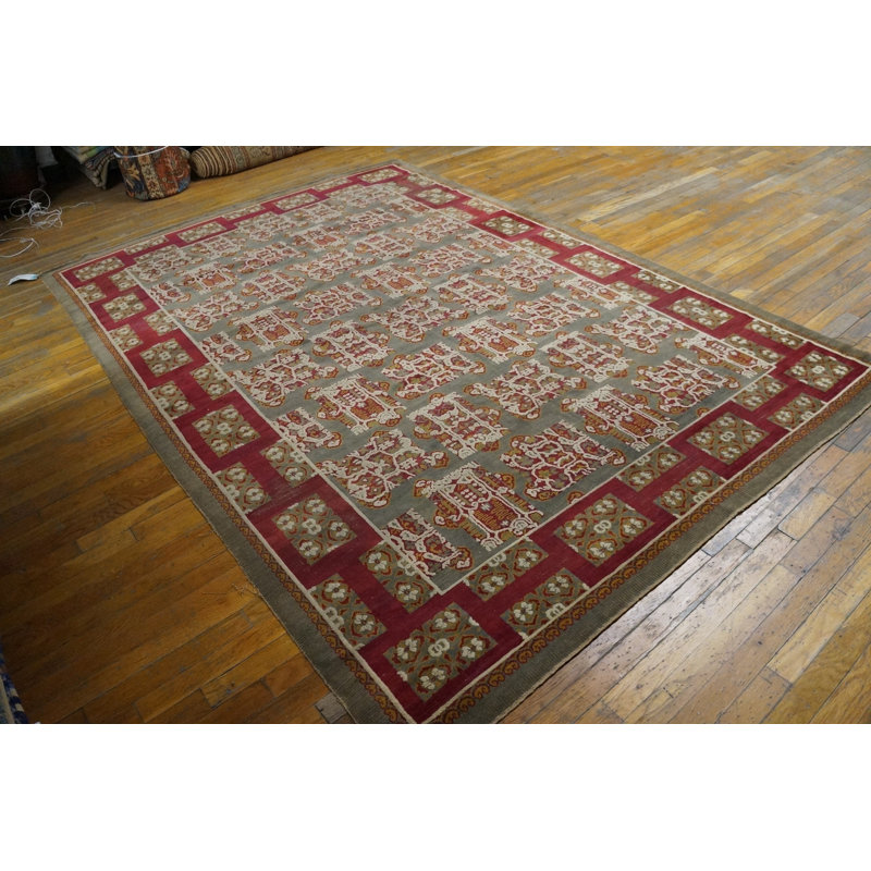 Antique Ukrainian Knotted Rug