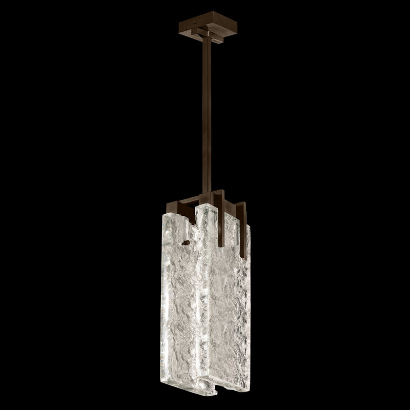 Terra 2 - Light Pendant, Clear, Gold, 15" H x 7.75" W x 7"D