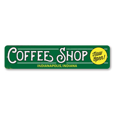 Enseigne de café personnalisée