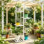 Solid Wood 5 Tier Plant Stand