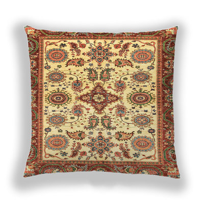 Abstract Microsuede Throw Pillow
