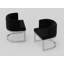 Chaise avec accoudoirs en velours Waycross-1104488129