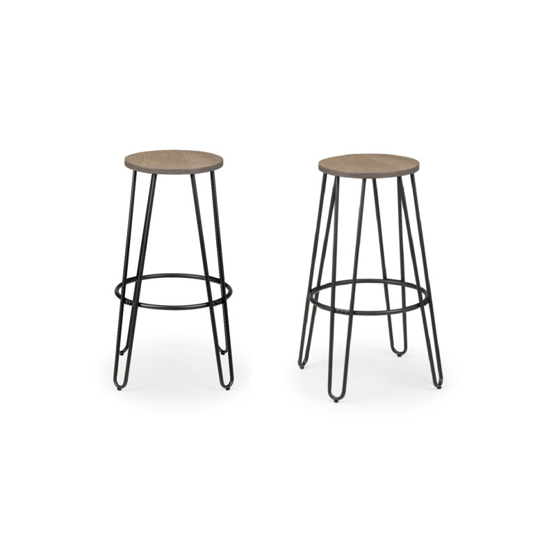 Knisely Counter Stool with Metal Frame