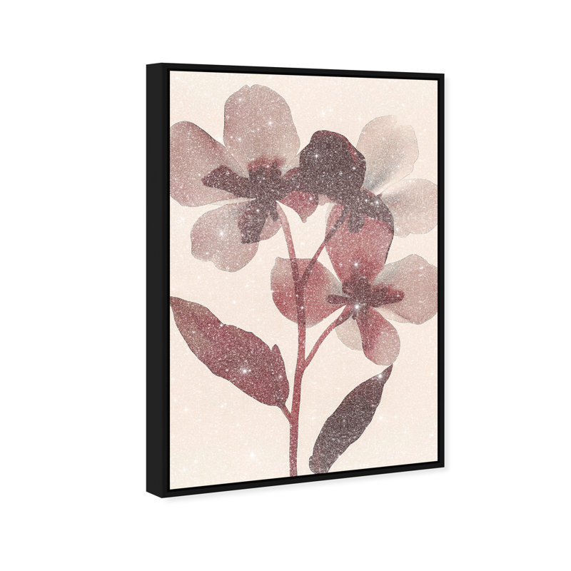 Crimson Coastline II Canvas Abstract Print by Oliver Gal, Black Frame, 10 x 15, 16"H x 11"W, Black Frame