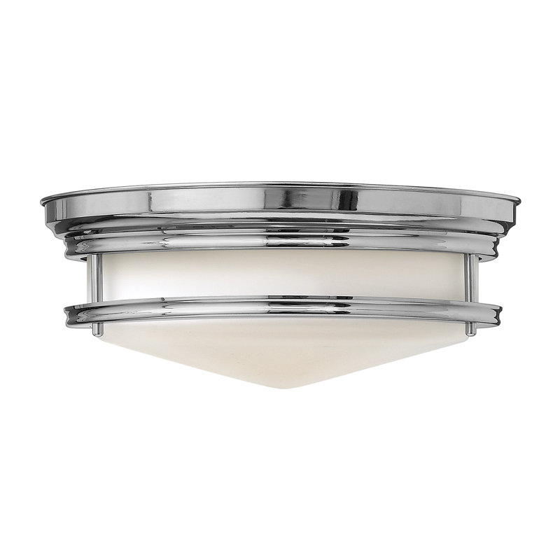 Hadley 3-Light 14" Flush Mount, Chrome, Incandescent