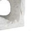 Lyra Outdoor Patio Karst Cave Inspired MGO Side Table, White
