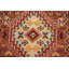 Geometric Kazak-Style Indian Runner Rug 3x8
