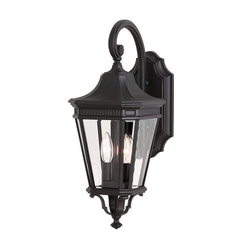 Tibbett 2 - Bulb 52.1cm H Outdoor Wall Lantern, Black