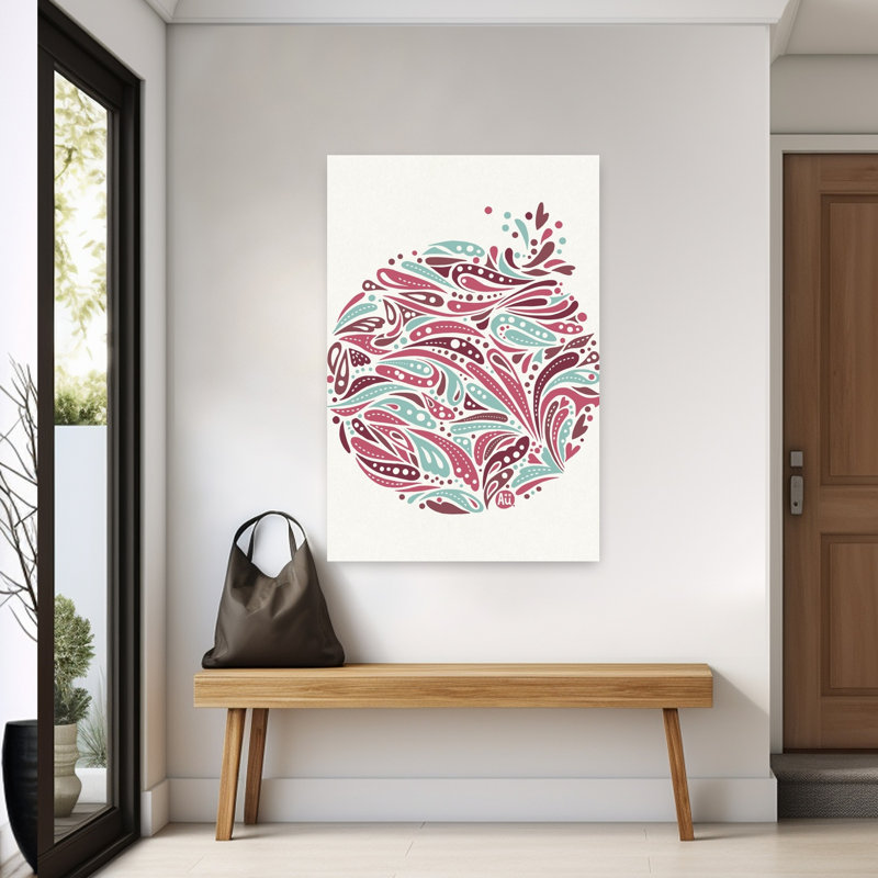 Art contemporain, art abstrait abstrait rétro, H 60 po x l 40 po