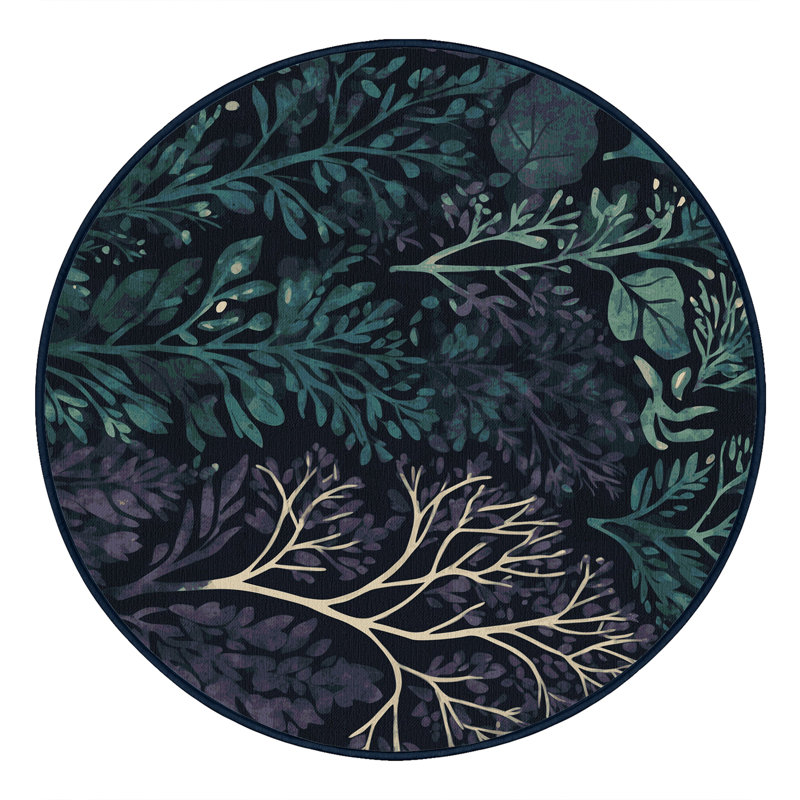 Lunar Grove Rug, Round 5'