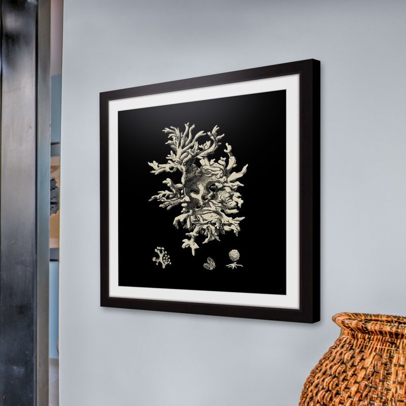 «Black & Tan Coral III», reproduction encadrée, H 24 po x l 24 po x P 1,5 po
