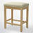 24 Inch Upholstered Extra-Wide Cushion Wooden Kitchen Island Counter Height Barstools-106060264