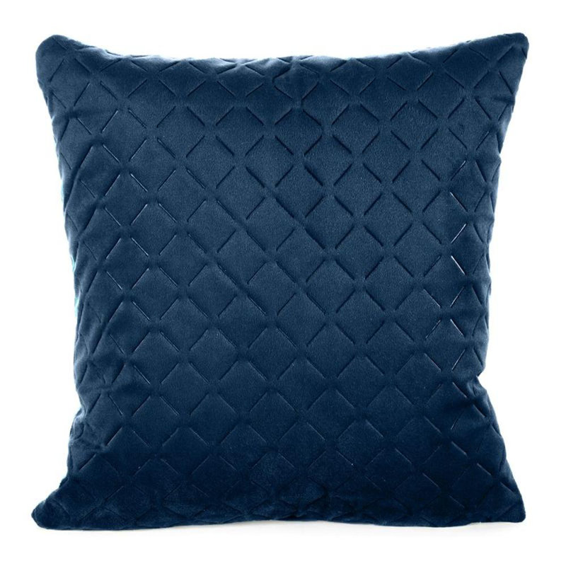 Microfiber Square Pillow Case, Navy Blue