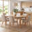 42'' - 77'' Extendable Dining Table With Solid Wood Legs, 3 Sizes - Round To Oval Dining Table For Dining Room/Kitchen-124558970