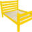 Yellow Solid Wood Queen Bed Frame