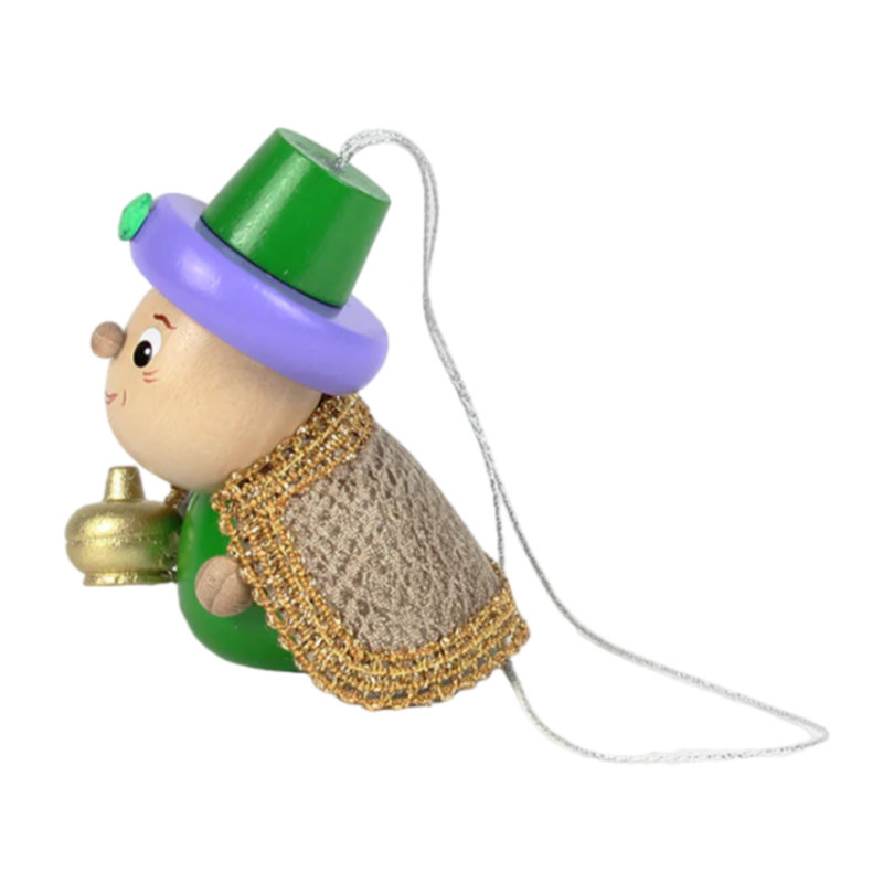 Jondrea 3'' Wood Hanging Figurine Ornament