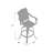 Harland High-Density Polyethylene (HDPE) Wicker Outdoor 30'' Bar Stool