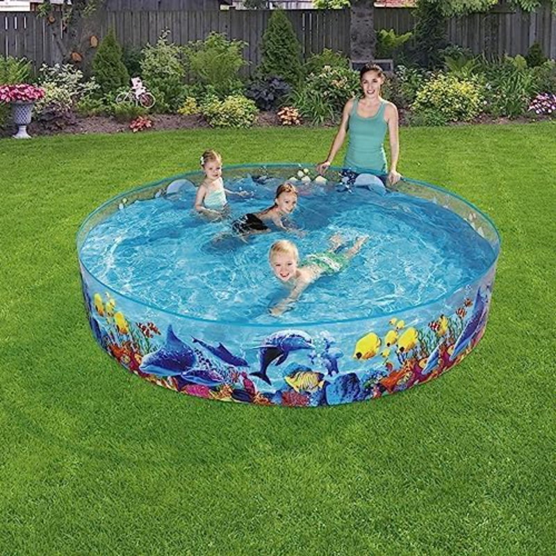 Round Kiddie Pool 46cm H x 244cm W x 244cm L