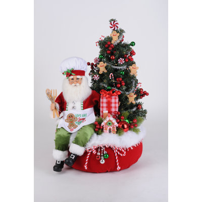 Sac de père Noël en pain d'épice illuminé