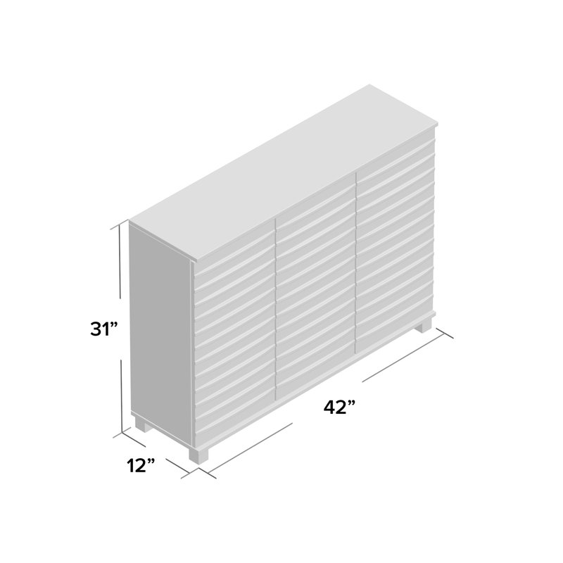 Wagram 3 - Door Accent Cabinet, Black