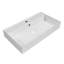 Lavabo mural rectangulaire de 32 po avec options de perçage de robinet et trop-plein Whitehaus Collection-112292369