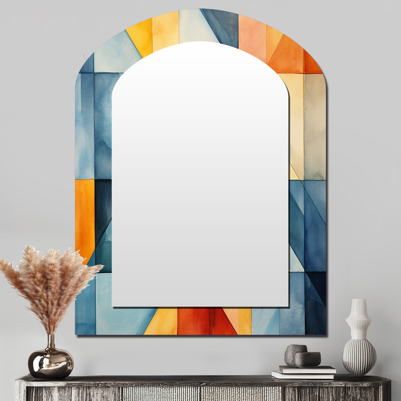 Mid-century pastel colour cubes III, 43 po x 33 po
