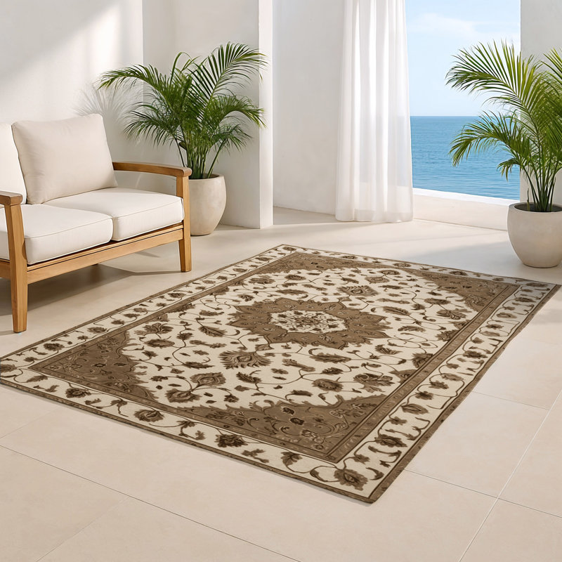 Tapis intérieur et extérieur Tabriz, Rectangulaire 3 pi x 5 pi