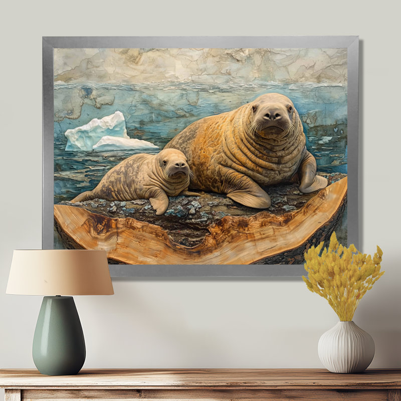 Rubinstein - Morse, art mural, H 12 po x l 20 po, Reproduction encadrée d'une seule photo, Argent