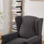 Fauteuil rembourré avec table d'appoint en bois massif-87189144