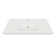 Better Vanity 19.5'' High Gloss White Stone Rectangular Bathroom Sink with Overflow