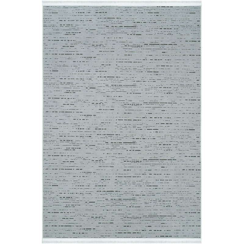 Rivaan Abstract Cotton Indoor / Outdoor Area Rug, Rectangle 6'7" x 9'6"