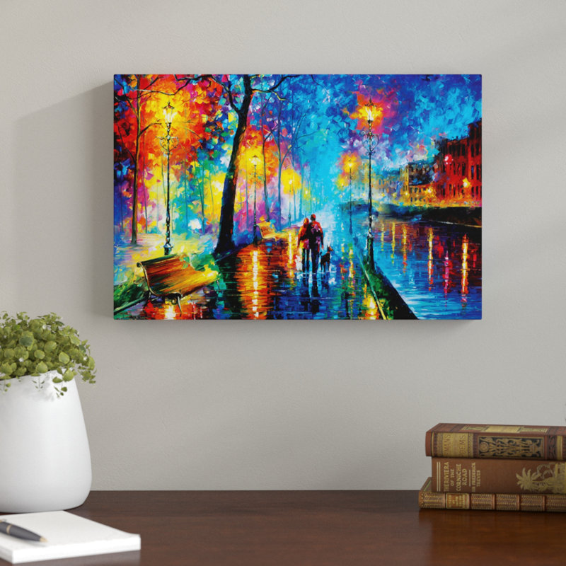 « melody of the night »-reproduction d’art sur toile tendue, H 18 po x l 26 po x P 1,5 po, Toile tendue, Sans cadre
