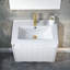 Meuble-lavabo simple mural 24 po avec comptoir en céramique 24 po Modern-1411022933