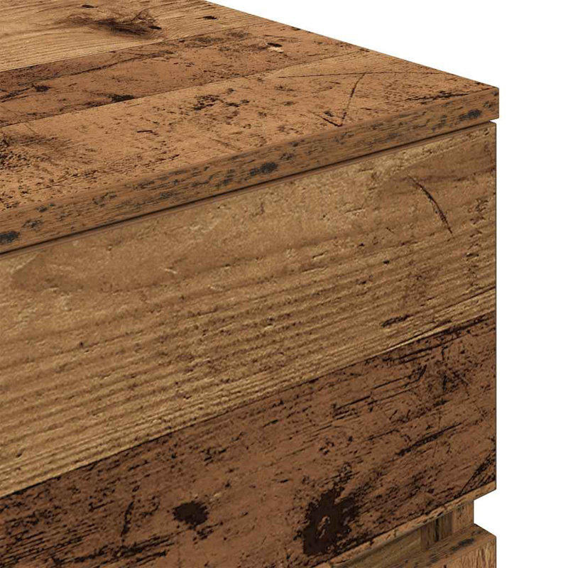 Bedside Cabinets With 3 Drawers 2 Pcs 39X35x65 Cm, Old Wood