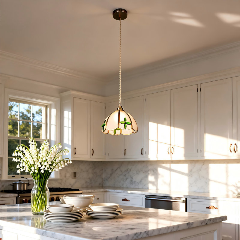 Modern 1 - Light Dome Chandelier Dimmable