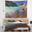 Des eaux vives en polyester de tapisserie de montagne lake avec accessoires suspendus inclus-28490532