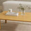 Table basse d'extérieur carrée en bois d'acacia