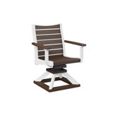 Berlin Gardens Bristol Regular Top With White Base Swivel Rocker Dining Chair
