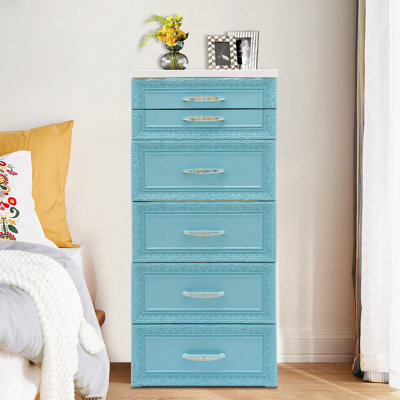 Armoire de rangement, organisateur de rangement avec tiroirs et roulettes