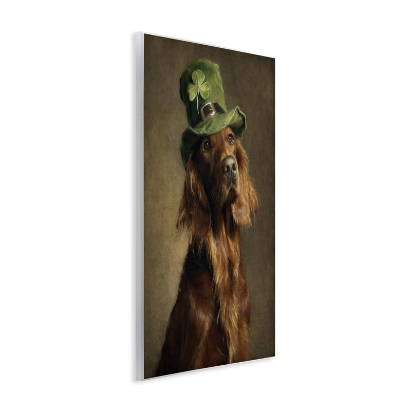 Plaque murale The Setter irlandais, design par Tina LeCour, H 15 po x l 10 po