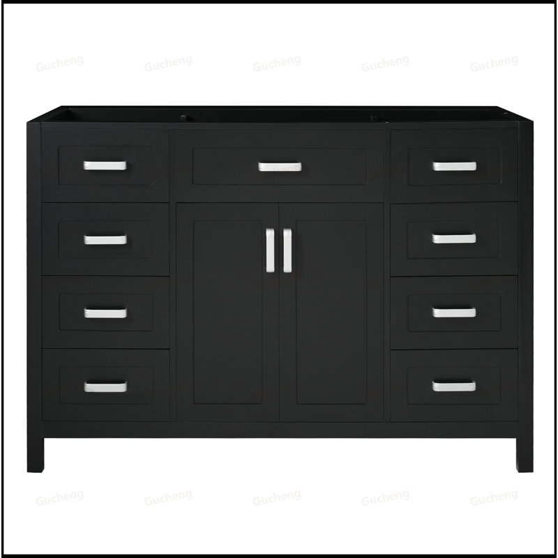 Meuble-lavabo 47 po, armoire seulement, Noir
