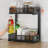 Under Sink Storage Pull-Out Drawer Shelf Double-Layer Adjustable Under Sink Storage Rack for Layered Toiletries-436203519