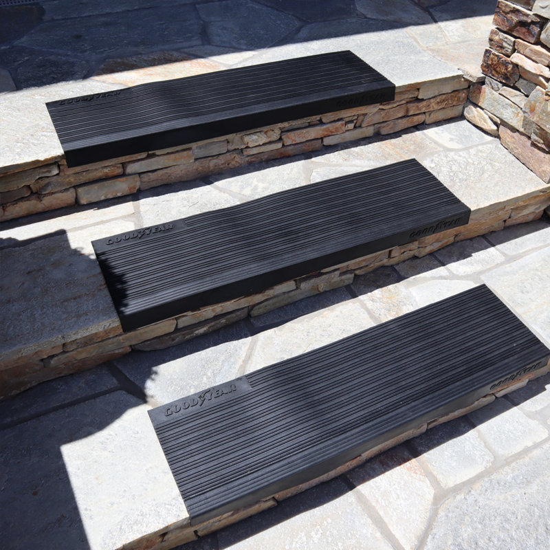 Tapis d'escalier linéaire linéaire, Rectangle 10 po x 3 pi