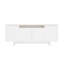 Buffet moderne de 71 po avec 9 tablettes réglables blanches Ella-1951164931