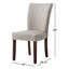 Chaise Parsons blanc cassé / gris Lancaster