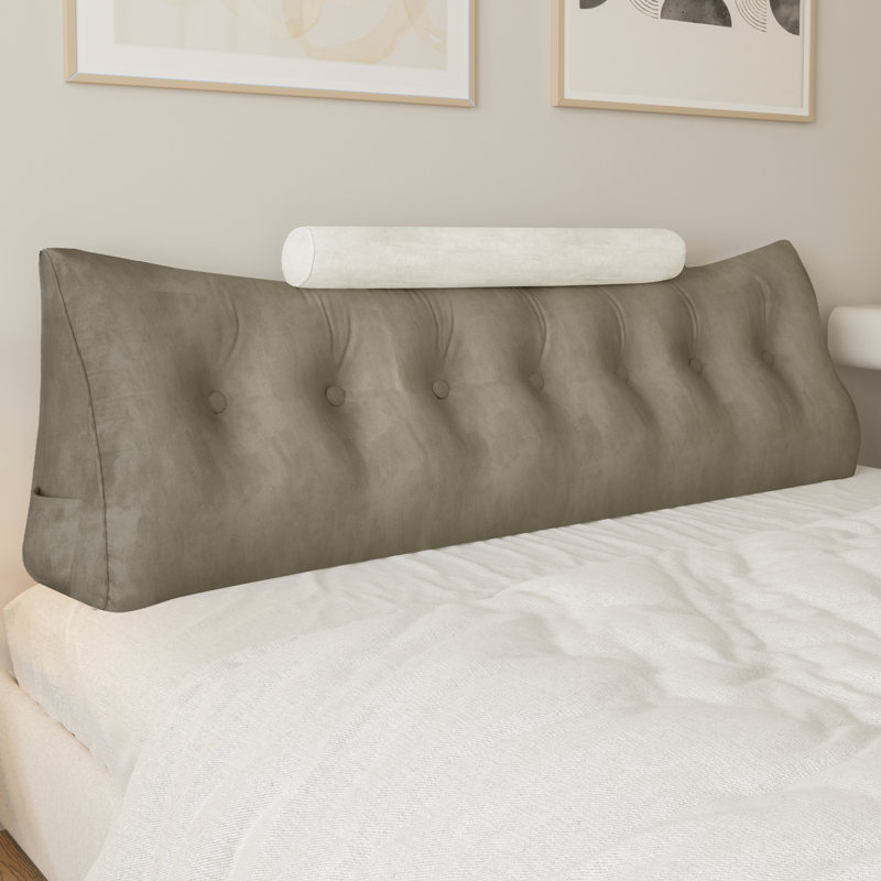 Triangular Backrest Cushion, 50cm x 200cm, Ivory